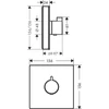 Kép 2/2 - Hansgrohe ShowerSelect Glass termosztátos HighFlow csaptelep 15734400