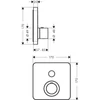 Kép 2/2 - Hansgrohe Axor ShowerSelect termosztátos csaptelep 36705000