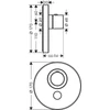 Kép 2/2 - Hansgrohe Axor ShowerSelect Round termosztát színkészlet 36726000