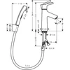 Kép 2/2 - Hansgrohe Talis S Bidette szett 72290000