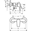 Kép 2/2 - Hansgrohe Talis E zuhanycsaptelep 71760000