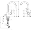 Kép 2/2 - Hansgrohe Talis S2 Variarc mosogató csaptelep szeleppel 14875000