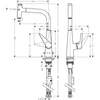 Kép 2/2 - Hansgrohe Talis Select S mosogató csaptelep kihúzható kifolyóval 72821000