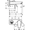 Kép 2/2 - Hansgrohe Talis E fali mosdócsaptelep 71732000