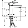 Kép 2/2 - Hansgrohe Talis E mosdócsaptelep 71711000