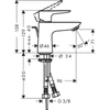 Kép 2/2 - Hansgrohe Talis E mosdócsaptelep 71702000