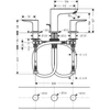 Kép 2/2 - Hansgrohe Talis E 3-lyukú mosdócsaptelep 71733000