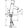 Kép 2/2 - Hansgrohe Talis S mosdócsaptelep 72040000