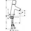 Kép 2/2 - Hansgrohe Talis S mosdócsaptelep 72041000