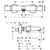 Kép 2/2 - Hansgrohe Ecostat Comfort termosztátos kádcsaptelep 13114000