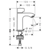 Kép 2/2 - Hansgrohe Metris hidegvizes mosdócsaptelep 31166000