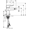 Kép 2/2 - Hansgrohe Metris bidécsaptelep 31280000