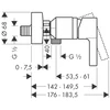 Kép 2/2 - Hansgrohe Metris S zuhanycsaptelep 31660000