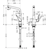 Kép 2/2 - Hansgrohe Metris egykaros mosogató csaptelep 14888000