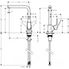 Kép 2/2 - Hansgrohe Focus Egykaros mosogató csaptelep 31817000