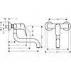 Kép 2/2 - Hansgrohe Focus mosogató csaptelep falra 31825000