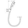 Kép 2/2 - Hansgrohe Bidette 1jet kézizuhany/Porter‘S zuhanyszett zuhanycsővel 1,25 m 32129000