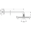 Kép 2/2 - Hansgrohe Raindance S Fejzuhany 240 1jet PowderRain zuhanykarral 27607000