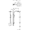 Kép 2/2 - Tres CUADRO-TRES zuhanyrendszer króm 107926