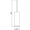 Kép 2/2 - Tres Loft-Tres kerámia álló Wc kefe és Wc kefe tartó 20063611 króm