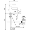 Kép 2/2 - Tres Alplus egykaros mosdó csaptelep króm 20310303