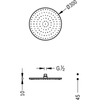 Kép 2/2 - Tres Vízkőmentes fejzuhany, kerek 300 mm króm 13413730