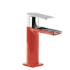 Kép 1/2 - Tres Loft Colors nyitott kifolyós mosdó csaptelep 154 mm piros/króm 20011001ROD