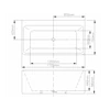 Kép 3/3 - Arezzo design Falhoz tehető térkád 170x75 Florida AR-Florida 170
