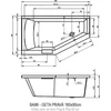 Kép 3/3 - Riho GETA JOBB PLUG & PLAY, 160x90 cm, Jobbos kád B029008005