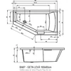 Kép 3/3 - Riho GETA BAL PLUG & PLAY, 160x90 cm, Balos kád B030009005