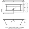 Kép 3/3 - Riho LUGO PLUG & PLAY, 170x75 cm, Jobbos kád B132015005