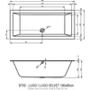 Kép 3/3 - Riho LUGO PLUG & PLAY, 180x80 cm, Jobbos kád B133015005