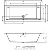 Kép 3/3 - Riho LUGO PLUG & PLAY, 190x80 cm, Jobbos kád B135014005