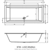 Kép 3/3 - Riho LUGO PLUG & PLAY, 200x90 cm, Balos Kád B137015005