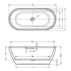 Kép 3/3 - Riho INSPIRE Szabadon álló térkád 160x75 B091001005