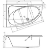 Kép 2/2 - RIHO ARYL akril kád 140X90 cm Jobbos B019001005
