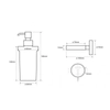 Kép 2/2 - AREZZO design BEMETA Omega folyékony szappanadagoló, 250 ml AR-104109017