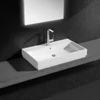 Kép 1/2 - Grohe Cube Ceramic 80x49 pultra ültethető mosdó PureGuard felülettel 3947600H