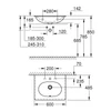 Kép 2/2 - Grohe Essence 60x48,5 cm mosdó 3956500H