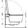 Kép 3/4 - Geberit AquaClean - Elektronikus bidé Mera Classic függő, fehér / fényes króm 146.202.21.1