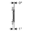 Kép 3/3 - Geberit Sigma70 nyomólap, Sigma 8 cm-es falsík alatti öblítőtartályhoz rozsdamentes acél 115.625.FW.1