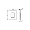 Kép 2/2 - Grohe Skate Cosmopolitan mattkróm nyomólap kétegységes 38732P00