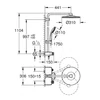 Kép 2/2 - Grohe  310 termosztátos zuhanyrendszer 26507000