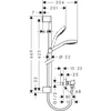 Kép 2/2 - Hansgrohe Croma Select E Vario Combi szett 0,65 m fehér 27081400