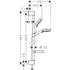 Kép 2/2 - Hansgrohe Crometta Vario 0,65m zuhanyszett Casetta szappantartóval 26553400