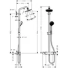 Kép 2/2 - Hansgrohe Croma 160 1jet Showerpipe 27135000