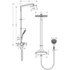 Kép 2/2 - Hansgrohe  Raindance Select E 360 1jet Showerpipe 27112000