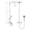 Kép 2/2 - Hansgrohe Raindance Select E 360 1jet Showerpipe 27113000