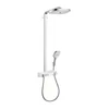 Kép 2/2 - Hansgrohe 27127400 Raindance Select E 300 3jet Showerpipe fehér/króm zuhanyrendszer  (27127400)