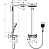 Kép 2/2 - Hansgrohe Raindance Select E 300 3jet Showerpipe 27127000